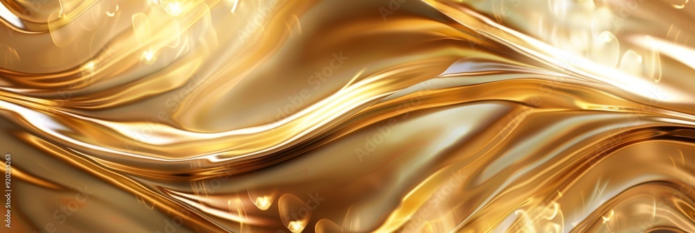 Poster this is a mesmerizing golden abstract wave design that is perfect for use in both digital and print 