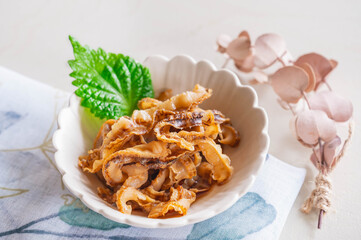 貝ひもの煮付け