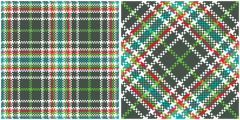 Scottish Tartan Plaid Seamless Pattern, Checker Pattern. Seamless Tartan Illustration Vector Set for Scarf, Blanket, Other Modern Spring Summer Autumn Winter Holiday Fabric Print.