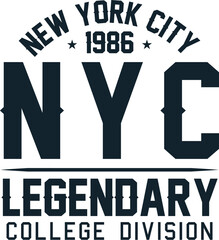 New york city nyc legendary college division