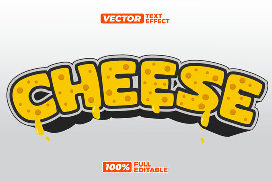 3D cheese text effect