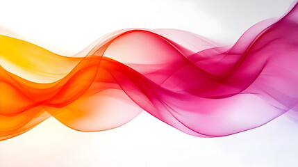 A vibrant abstract design featuring flowing waves in warm colors.