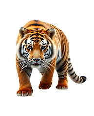Fototapeta premium tiger isolated on white. Generative AI illustration