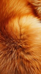 Obraz premium A detailed look at vibrant orange fur, showcasing its softness and texture under warm sunlight