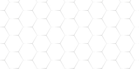 Abstract square digital grid pattern background with hexagons. modern hexagon polygonal technology vector. seamless bright white abstract honeycomb background.	
