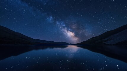 Milky Way Reflection in a Tranquil Lake