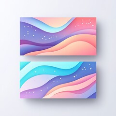 Abstract wavy backgrounds in pastel colors with flowing lines and dotted accents, perfect for modern design projects.