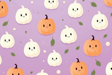 Cute Halloween pumpkin pattern