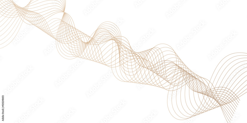 Poster abstract wave blend lines on transparent background. design for banner, wallpaper, background and ma