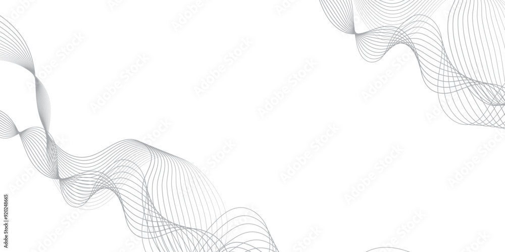 Poster abstract wave blend lines on transparent background. design for banner, wallpaper, background and ma