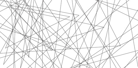 Abstract lines in black and white tone of many squares and rectangle shapes on white background. Metal grid isolated on the white background. nervures grey abstract perspective Random chaotic .