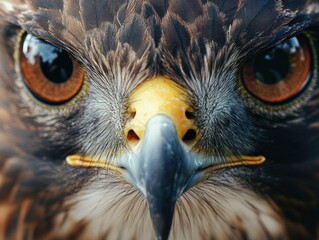 Bird of prey's face
