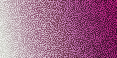 Gradient noise line abstract spread geometric background. Monochrome Turing reaction background. Abstract diffusion pattern with chaotic shapes. Vector illustration