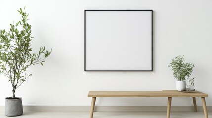 Minimalist Interior Design with a Blank Canvas