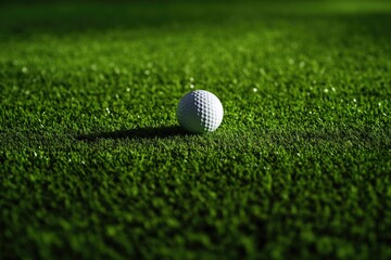 Golf Ball on Lush Green Field