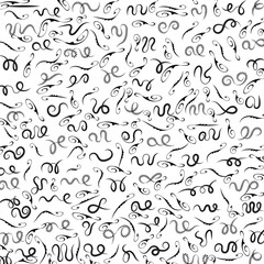 Fototapeta premium Collection of simple geometric seamless ornamental vector leaf's patterns and swatches. White and grey geometric oriental backgrounds.