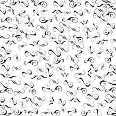 Naklejka premium Collection of simple geometric seamless ornamental vector leaf's patterns and swatches. White and grey geometric oriental backgrounds.