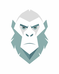 Gorilla heads design illustrations of geometric vector art Illustration 

