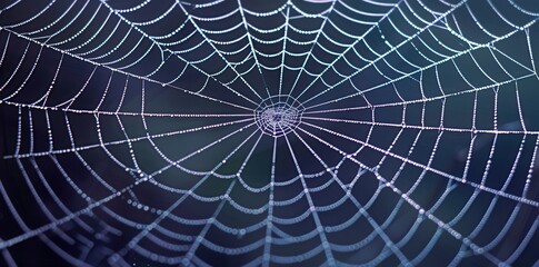 Obraz premium Intricate Spider Web Patterns. Nature-inspired concept