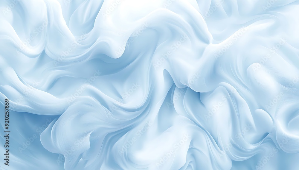 Poster seamless abstract with swirling blue patterns and white highlights