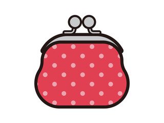 ドット柄の財布