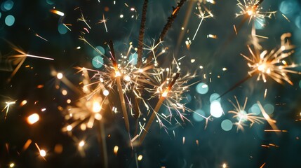 Obraz premium warm fireworks with some great bokeh