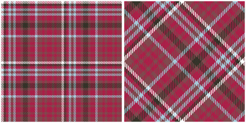 Tartan Plaid Vector Seamless Pattern. Classic Plaid Tartan. Traditional Scottish Woven Fabric. Lumberjack Shirt Flannel Textile. Pattern Tile Swatch Included.