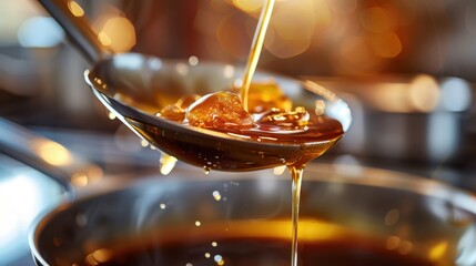 Caramelizing: The process of heating sugar until it caramelizes and turns brown, enhancing its flavor. Applied in desserts like caramel sauce and in savory dishes for added richness.
