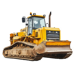 Obraz premium PNG Heavy machinery operates on construction site
