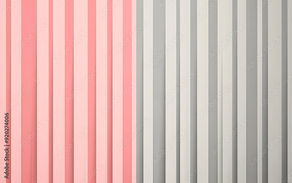 Poster seamless abstract with clean lines in alternating pink and grey
