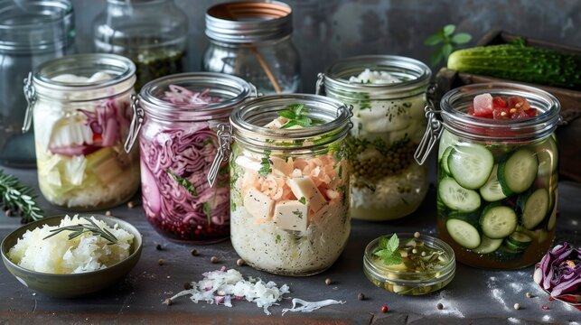 Fermenting: The process of employing microorganisms to convert sugars into alcohol or acids, essential for preserving food and creating distinctive flavors in yogurt, sauerkraut, and sourdough.
