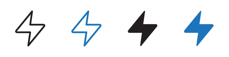 Lightening bolt flat and simple set design