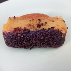 Snacks chocolate pukis cake from Javanese Indonesia made from coconut milk, sugar, flour with cake mold and topping | Food ideas natural photos