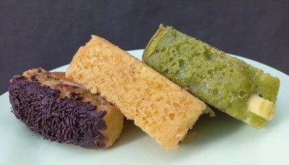 Snacks pukis cake from Javanese Indonesia made from coconut milk, sugar, flour with cake mold and topping | Food ideas natural photos