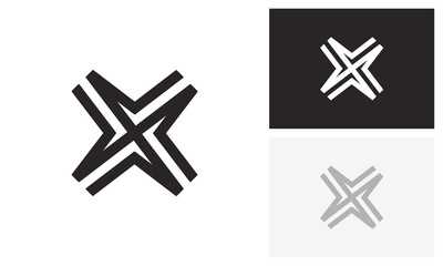 X logo, letter x, initial x logo design
