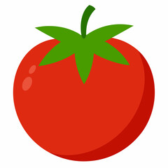 Tomato icon vector art Illustration 