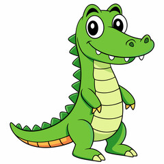 Fototapeta premium Crocodile art vector illustration