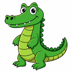 Crocodile art vector illustration