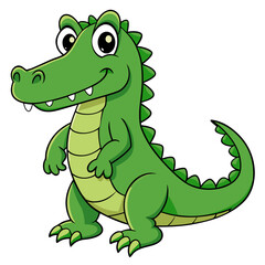 Crocodile art vector illustration
