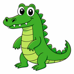 Crocodile art vector illustration