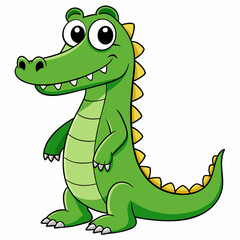 Crocodile art vector illustration