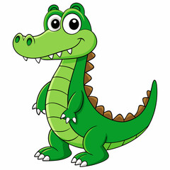 Crocodile art vector illustration