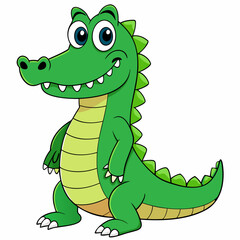 Crocodile art vector illustration