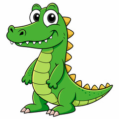 Obraz premium Crocodile art vector illustration
