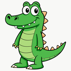 Crocodile art vector illustration