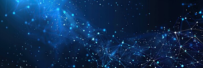 Abstract Blue Network Background