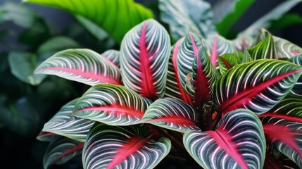 Striped Plant Leaves