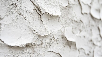 Obraz premium Close-up of Peeling White Paint on a Rough Surface