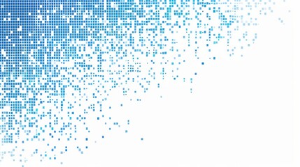 Abstract blue pixel grid background