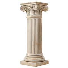 Fototapeta premium PNG Classic Greek column with intricate details